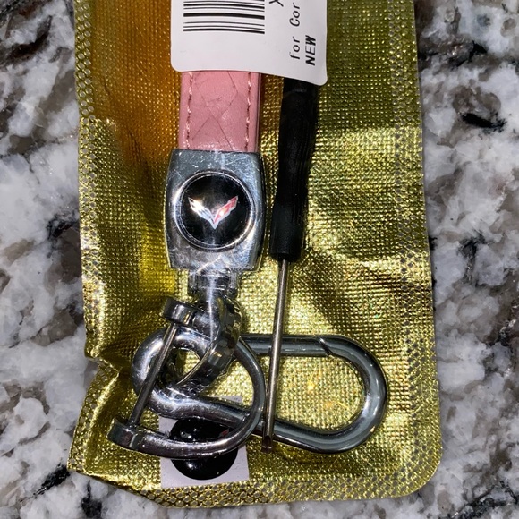 NWT Corvette Pink Keychain - Picture 2 of 3